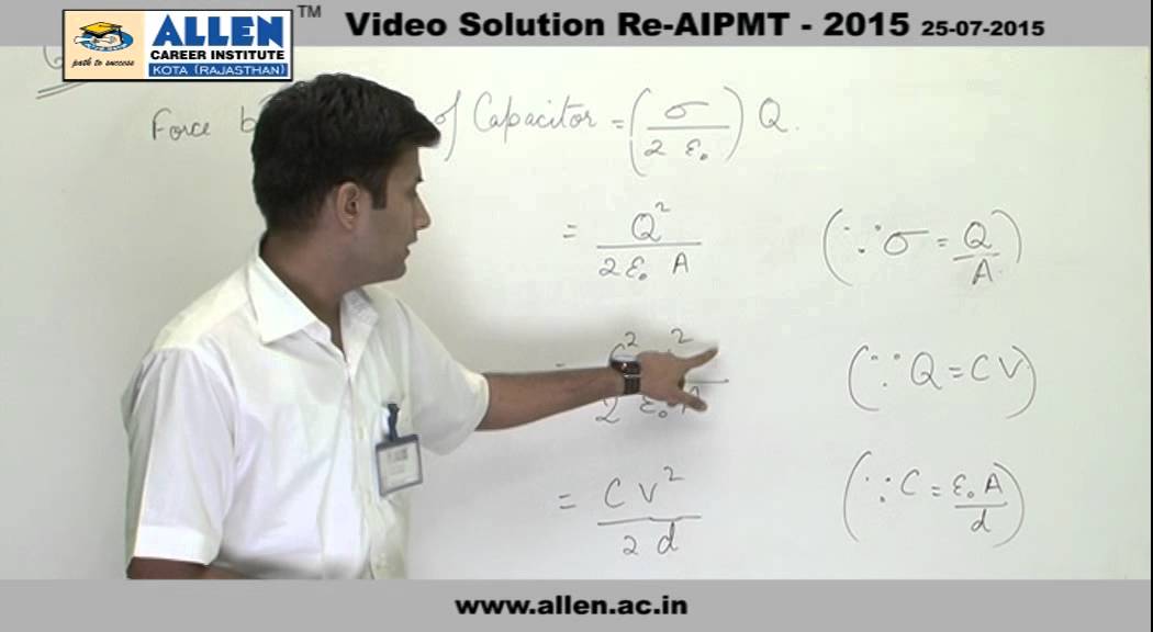 AIPMT 2015 Re-Exam Physics Solution &ndash; Q. No. 141, 147, 159 (Paper Code-A)