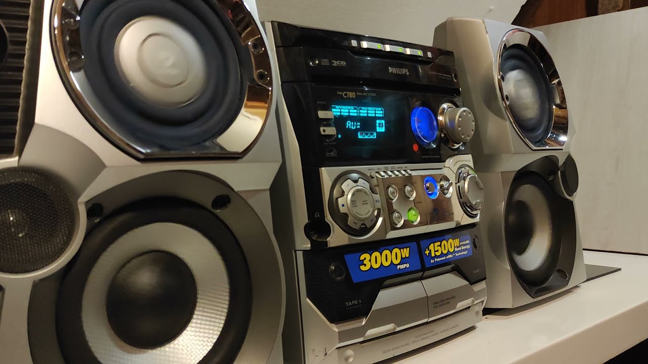Philips fw c780 bass test! wOOx technology
