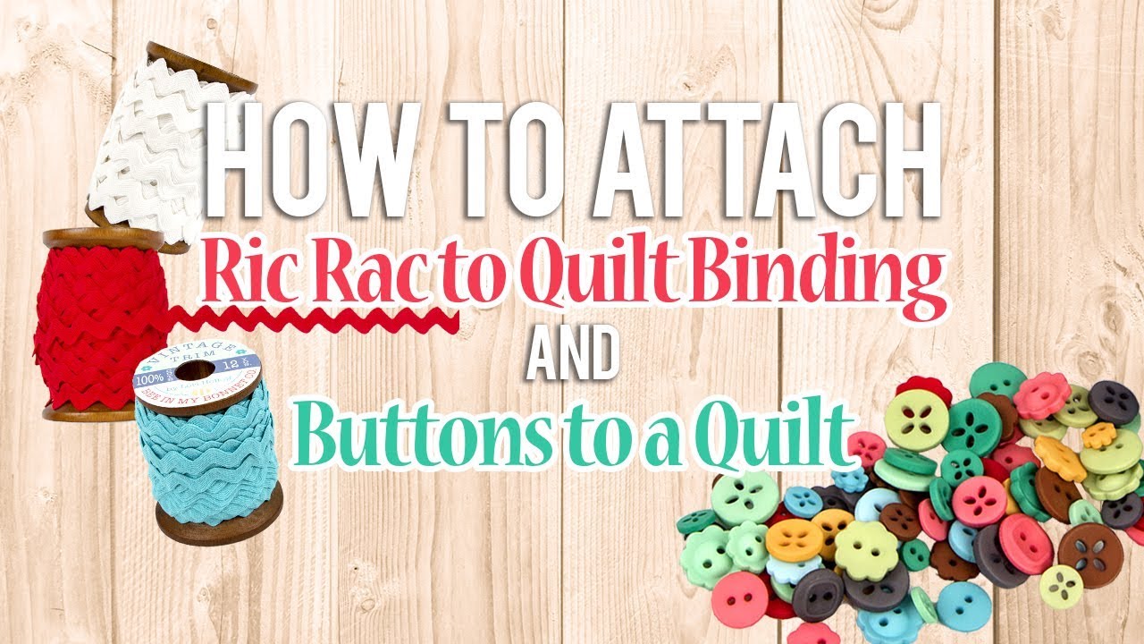 How to sew Buttons and Vintage Trim to your Quilting with Lori Holt | Fat Quarter Shop