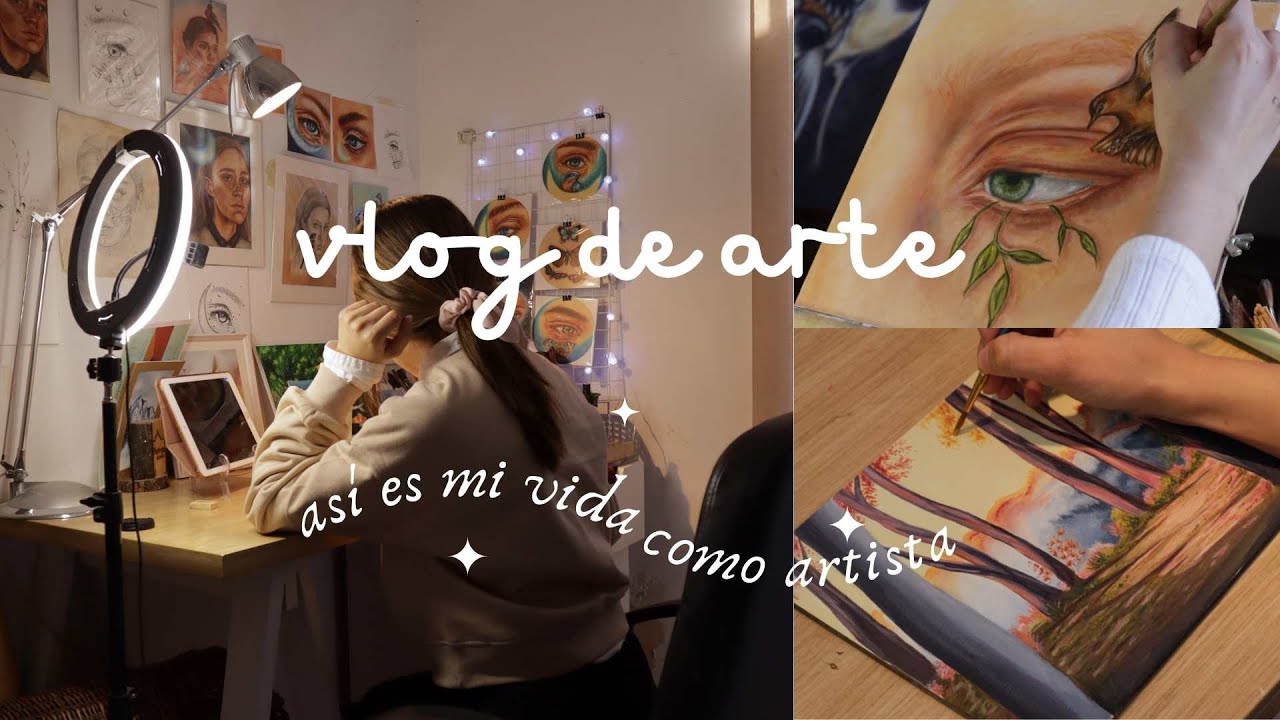 así es mi vida como artista; un vlog de arte -🌷