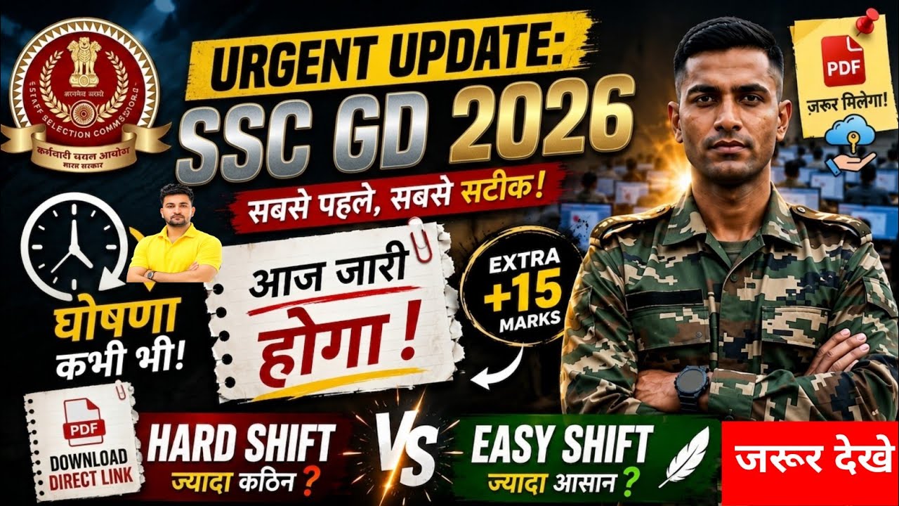 SSC GD Answer Key 2026 | SSC GD Normalization Marks 2026 | SSC GD Cut off 2026