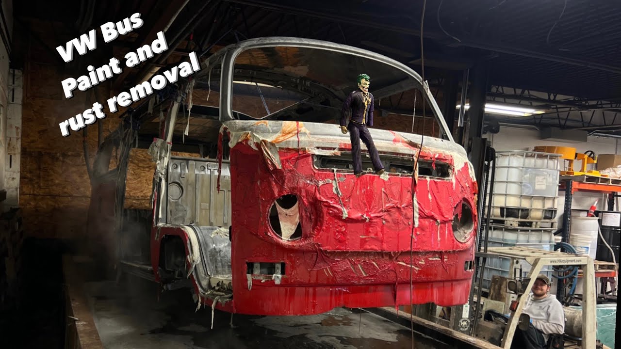 Химическая обработка автобуса Volkswagen Westfalia 1969 года