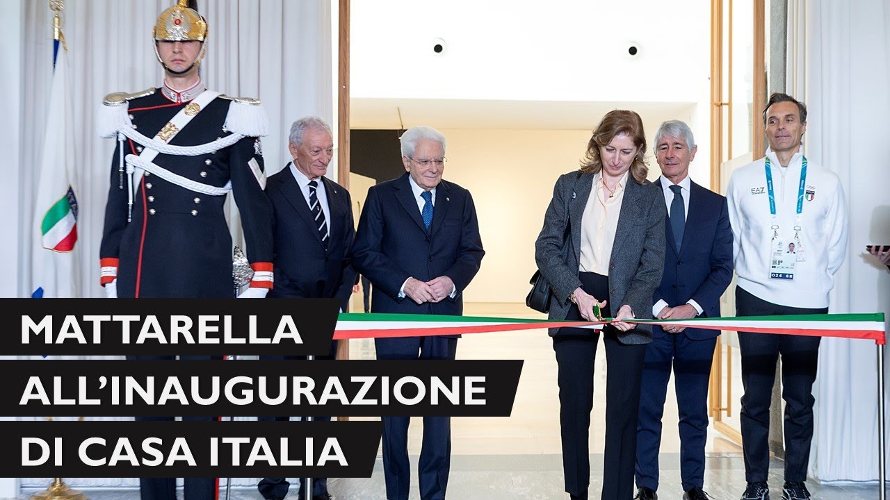 Il Presidente Mattarella all'inaugurazione di Casa Italia