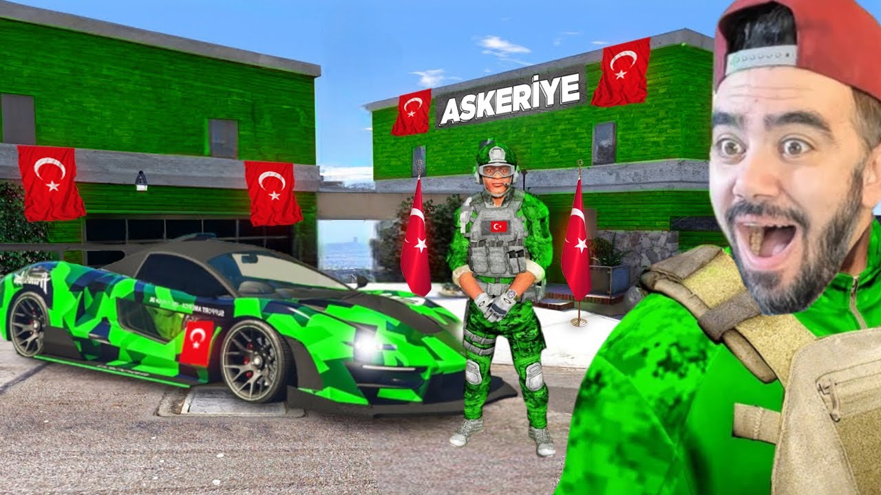 FRANKLIN ÇOK HIZLI ASKER ARABASI YAPTI - GTA 5 MODS