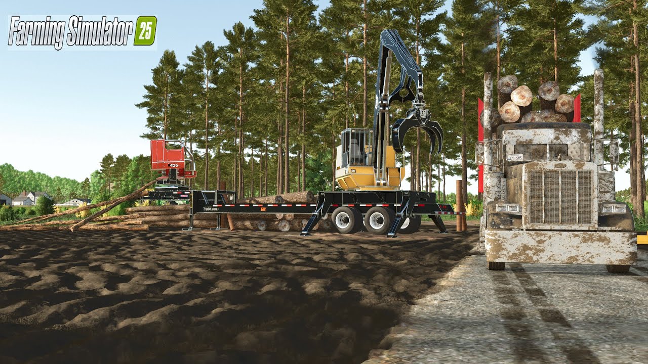 Judith Plains Montana Let’s haul some wood(FS25) 🌲🚚