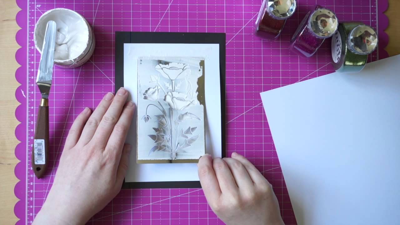 How to use embossing paste