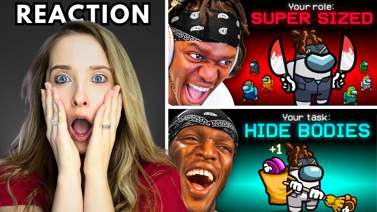 *Double* Reaction TO SIDEMEN AMONG US BUT THE IMPOSTER CAN HIDE BODIES!