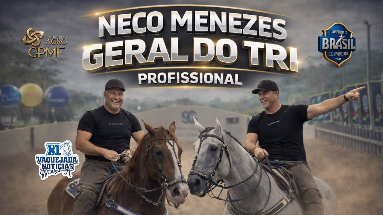 GERAL DO TRI! NECO MENEZES DOMINA A CLASSIFICAÇÃO DO PROFISSIONAL | VAQUEJADA AO VIVO