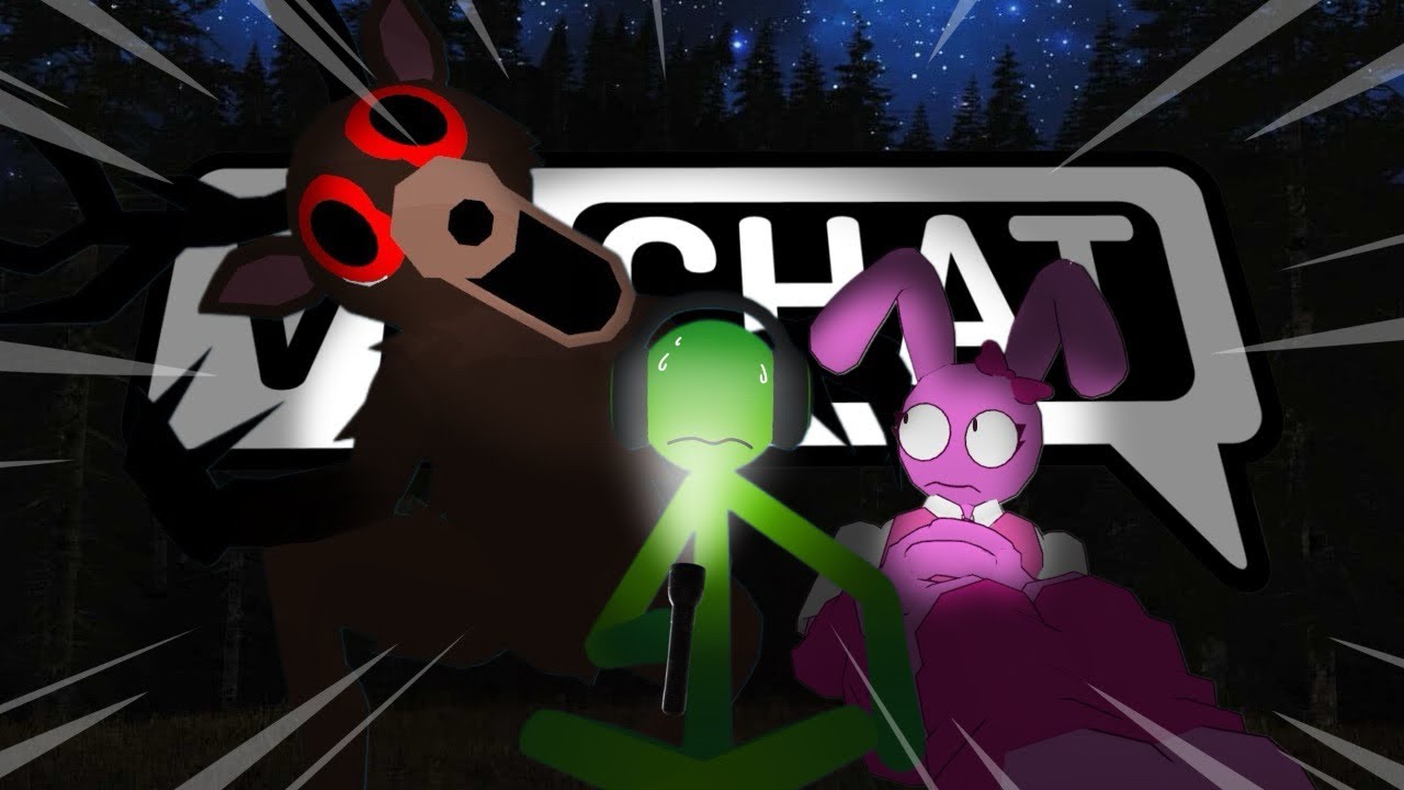 GREEN GETS HUNTED BY THE DEER! - VRCHAT FUN MOMENTS