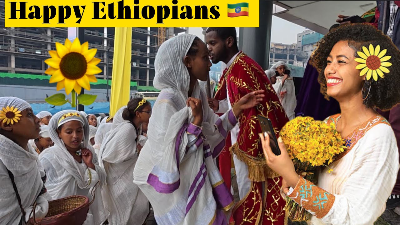 🎉 Ethiopia 🇪🇹 Welcomes 2018 in Style | Addis Ababa New Year Celebration 🌻 Vibrant yellow Streets 