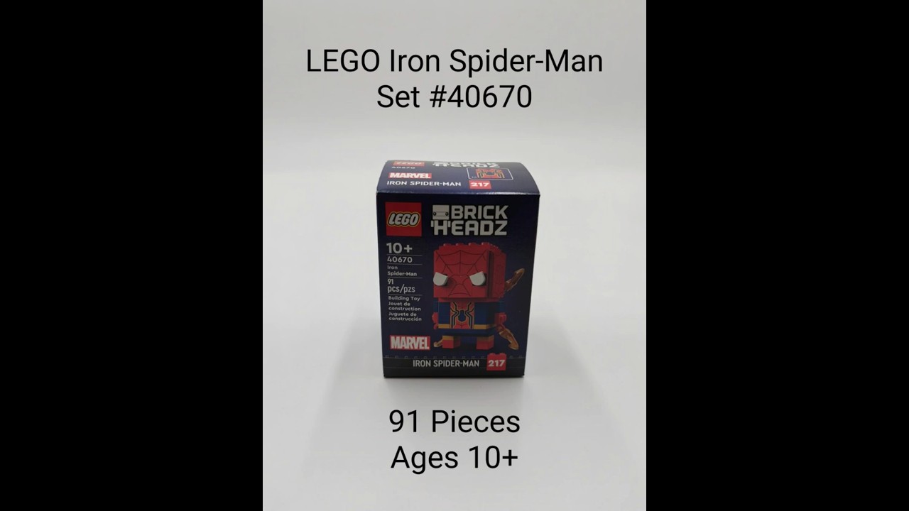 Spider-Man BrickHeadz LEGO 40670 Build in Under 45 Seconds!