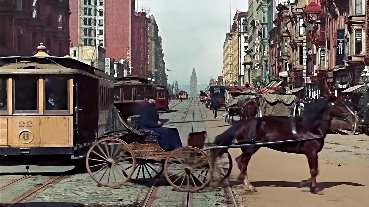 Сан-Франциско 1906 &mdash; Улучшенная колоризация (Новая версия 4K &ndash; 2026) со звуковым оформлением