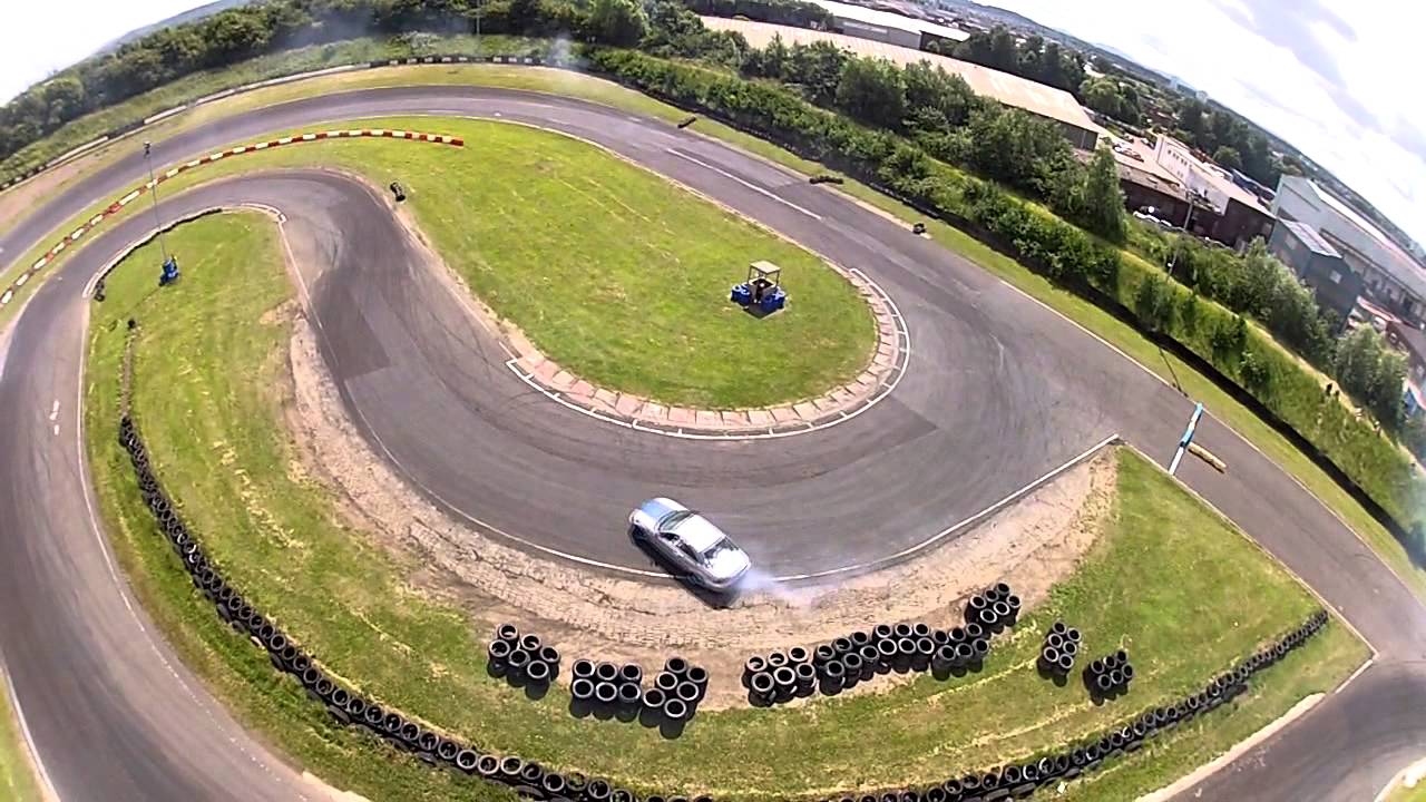 Drifting at Teesside Autodrome