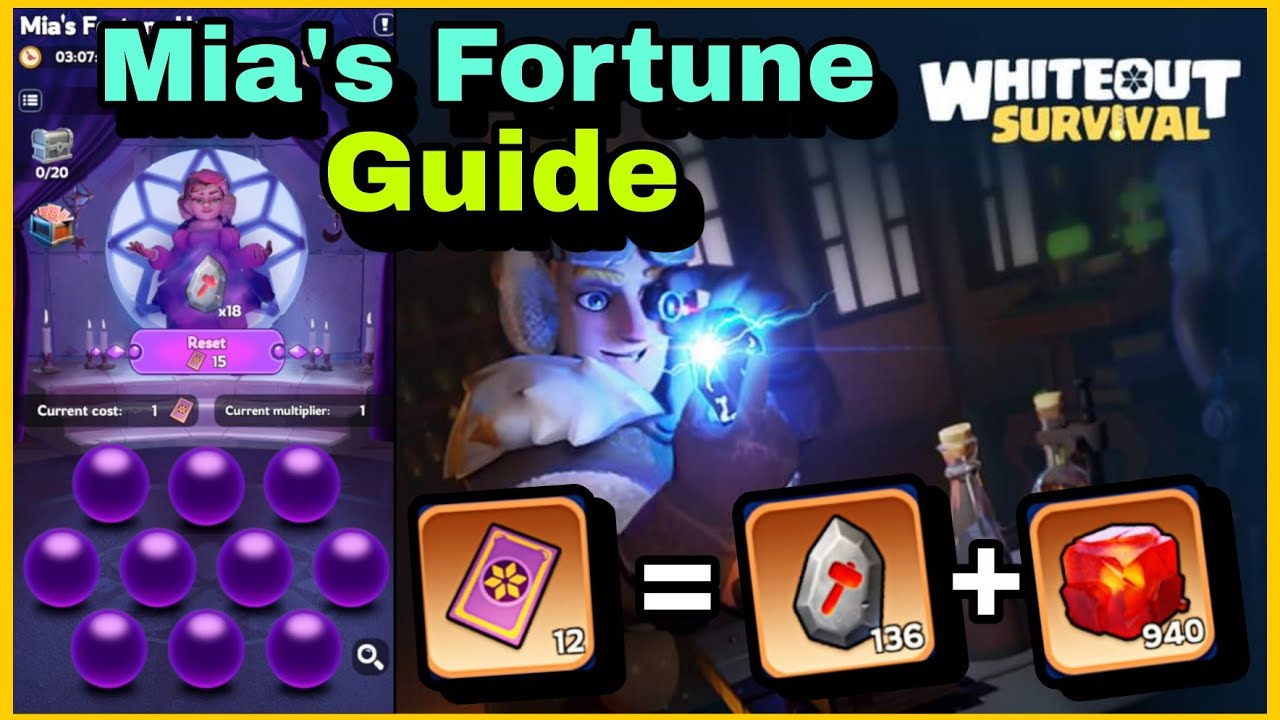 Complete F2P Guide on Mia's Fortune event - Whiteout Survival | Breakdown cost and multiplier tips