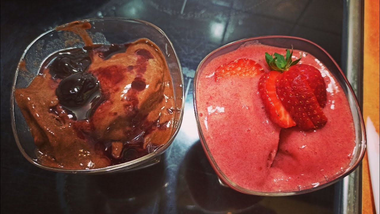 Cooking With Fey-Παγωτό Μπανάνα και Φράουλα μόνο με 2 φρούτα