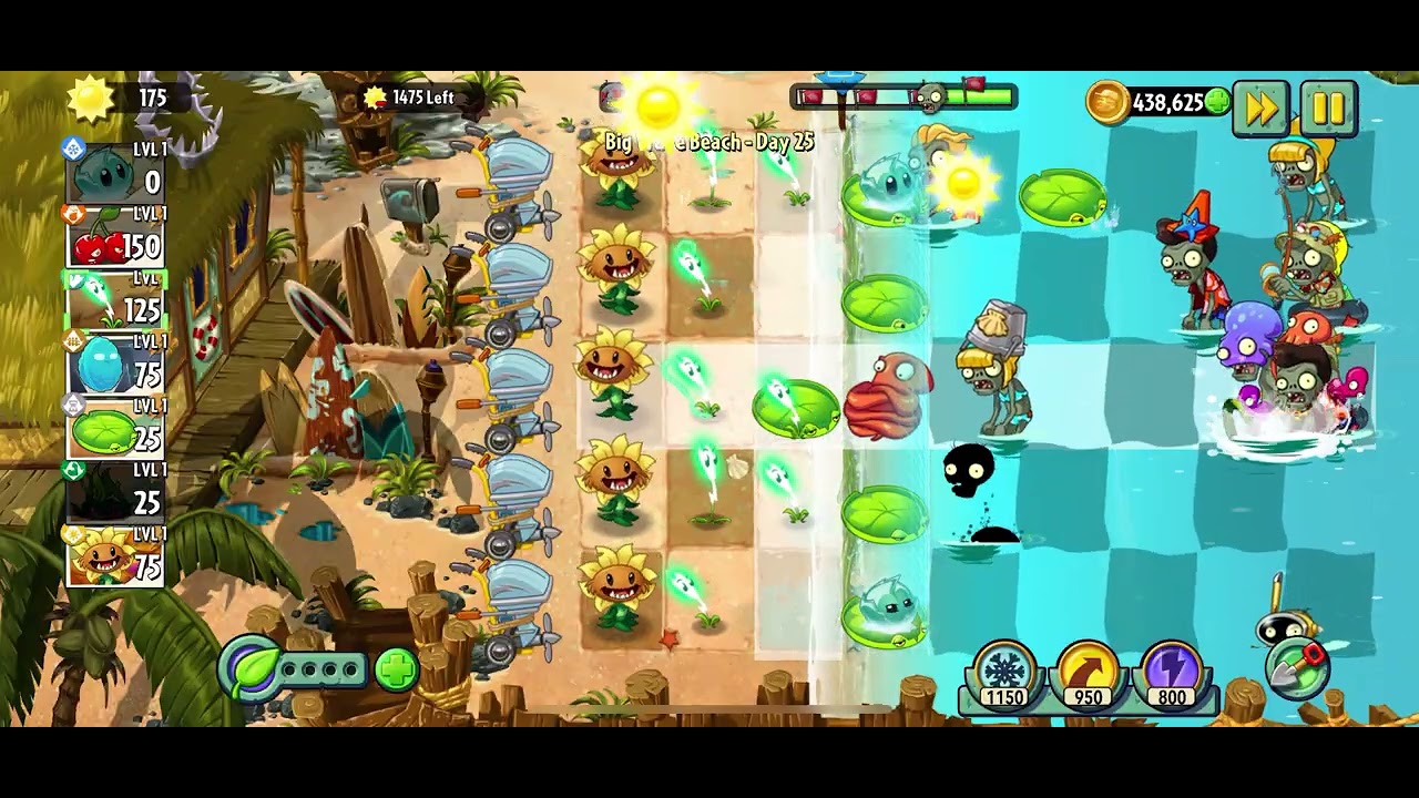 I beat the HARDEST LEVEL in Plants VS Zombies 2 by spending only 2,300 sun!!! (MUST WATCH)