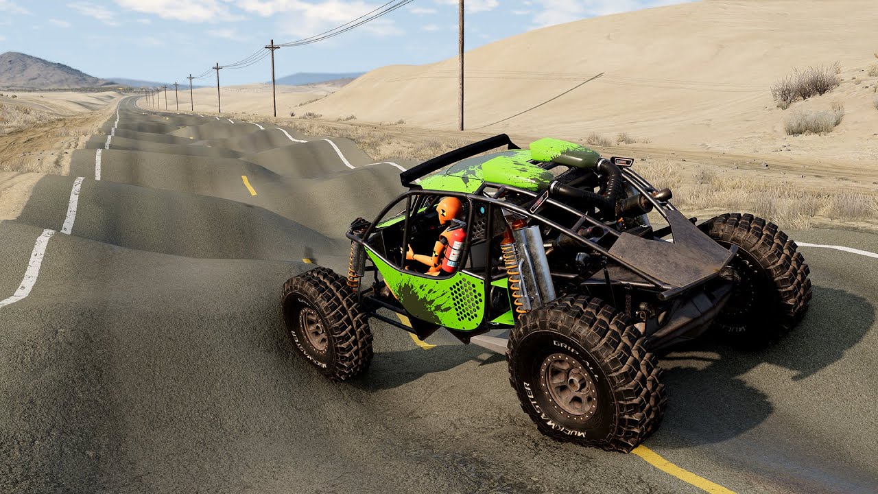 Удовлетворительный тест подвески автомобилей класса люкс. Заезд BeamNG #01
