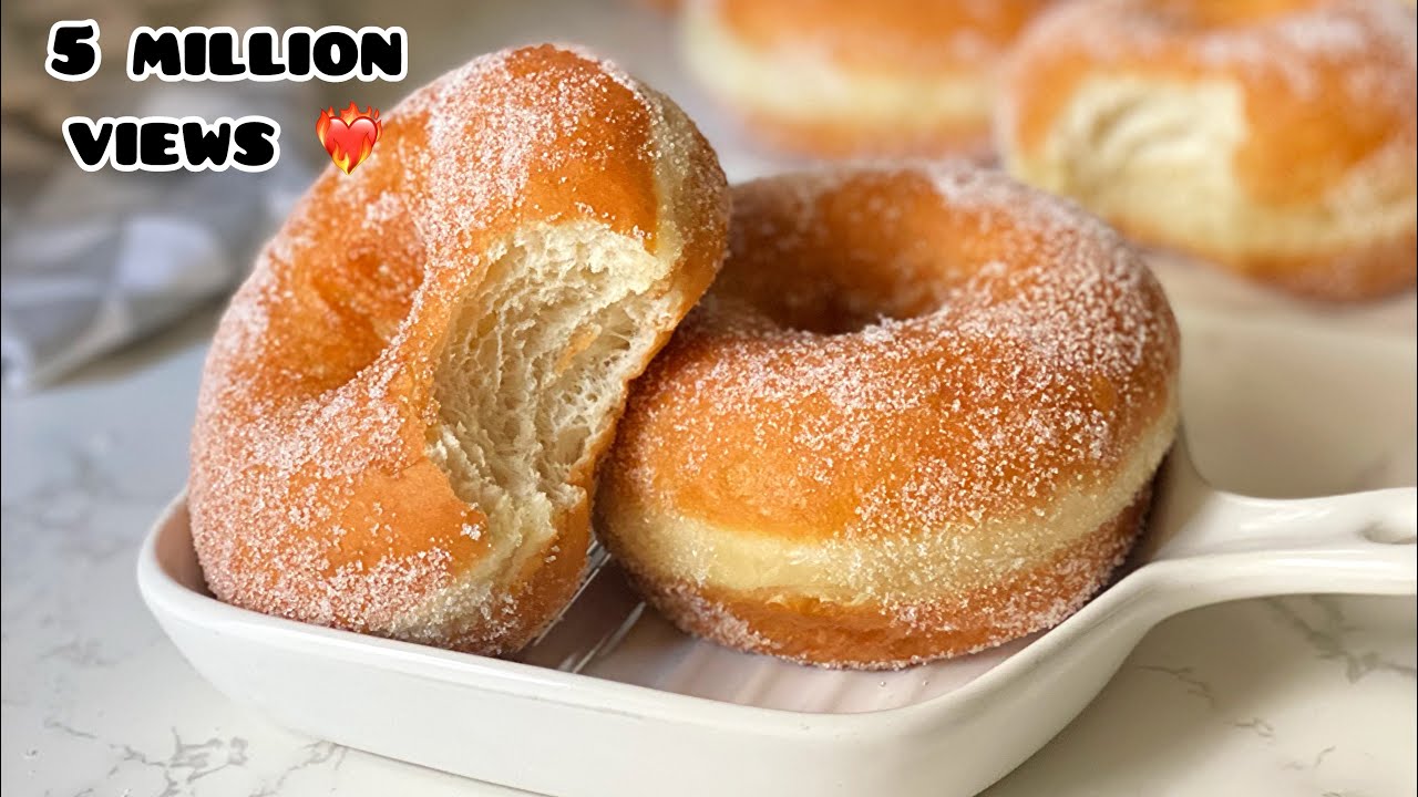 HOW TO MAKE PERFECT, SOFT, FLUFFY AND AIRY RING DOUGHNUTS 5M+ views 🔥