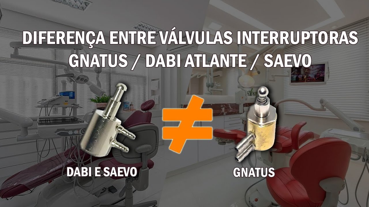 Diferença entre Válvula Interruptora Equipo Gnatus e Dabi Atlante