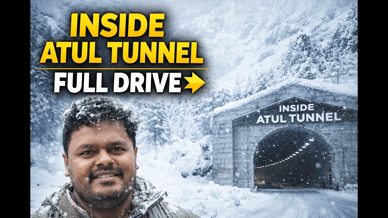Inside India’s Longest Tunnel ❄️ | Full Drive Through Atal Tunnel | Amazing Himalayan Road