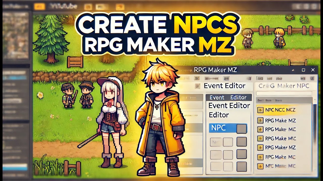 Create NPCs Like a Pro in RPG Maker MZ – Easy Event Tutorials #1