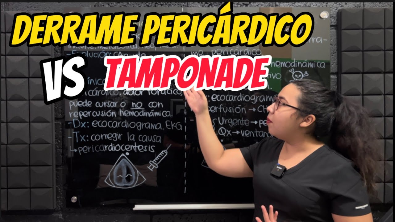 Derrame pericárdico vs Tamponade 🫀¿Sabes la diferencia?
