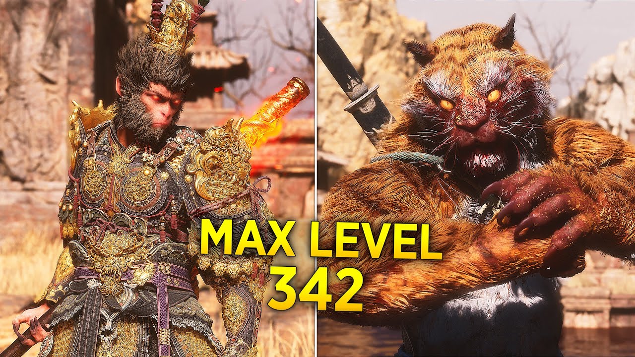 Black Myth Wukong - МАКС УРОВЕНЬ 342 против БОССОВ (Без Урона)