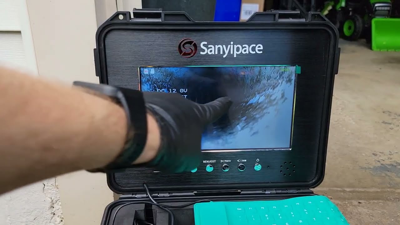 How to use a Sanyipace Sewer Camera Self-Leveling, 328ft/100m 0.2in/5mm Harder Fiberglass Cable