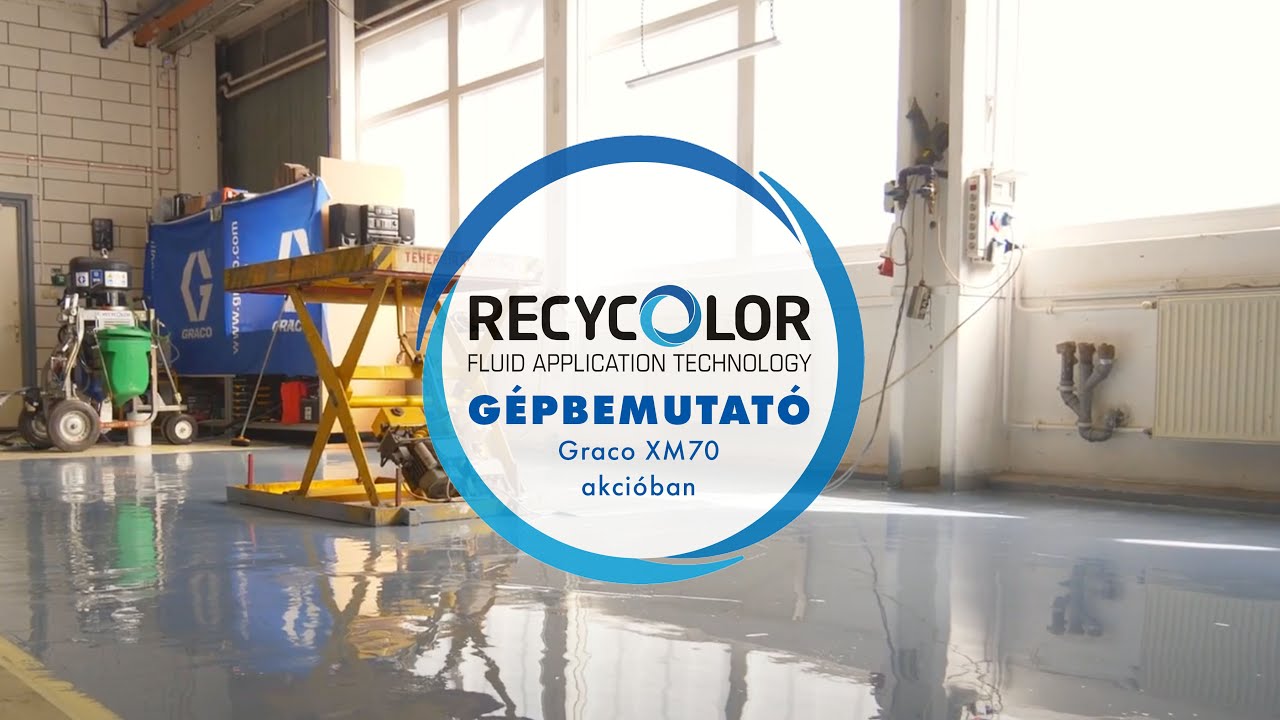Graco XP 70 akcióban (festés bemutató) by Recycolor