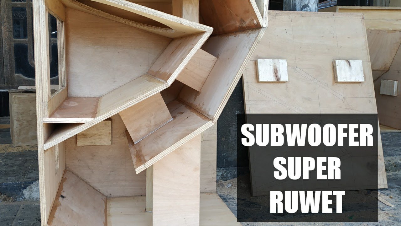 MEMBUAT BOX SUBWOOFER FOLDED HORN 118