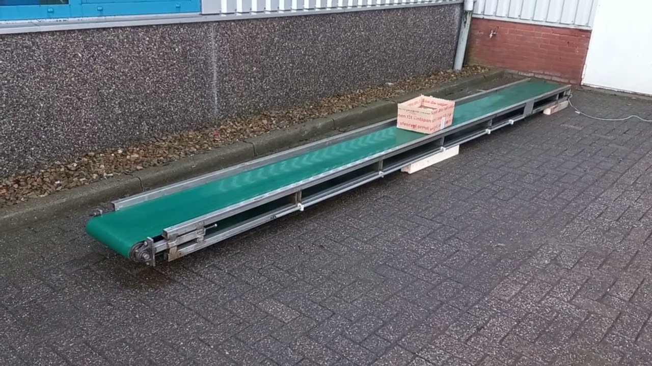 Transportband 5,4 meter | RVS Frame | Koprol Trommelmotor
