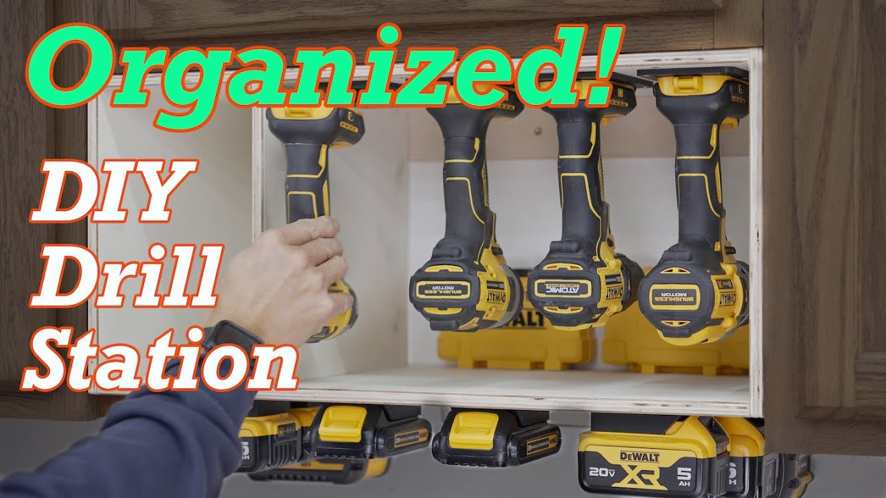 MAXIMIZE Your Workshop SPACE with This DIY Drill Station!