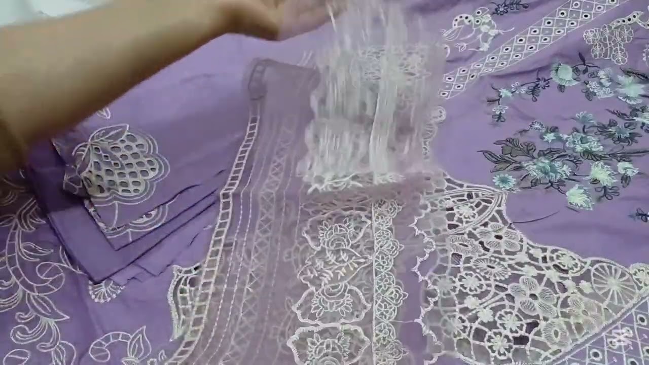 Eid collection  embroided  3 piece  unstich  suit