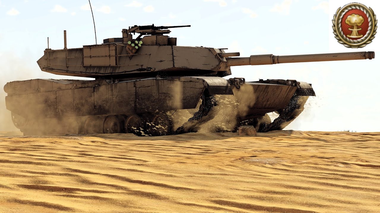 Realistic Hull Down Tactics in an Outnumbered Situation || M1 Abrams Tank (War Thunder)