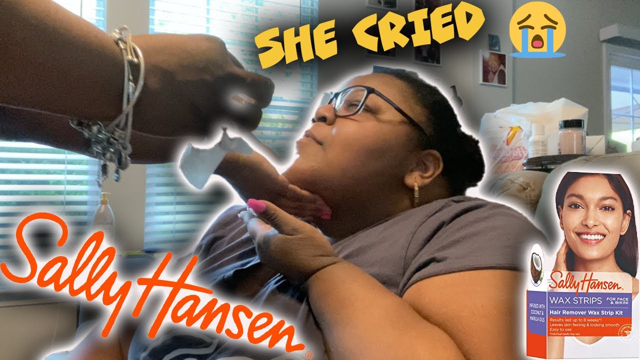 MAMA BRI WAXED MY CHIN HAIRS|  sally hansen wax strips| sally hansen miracle gel review