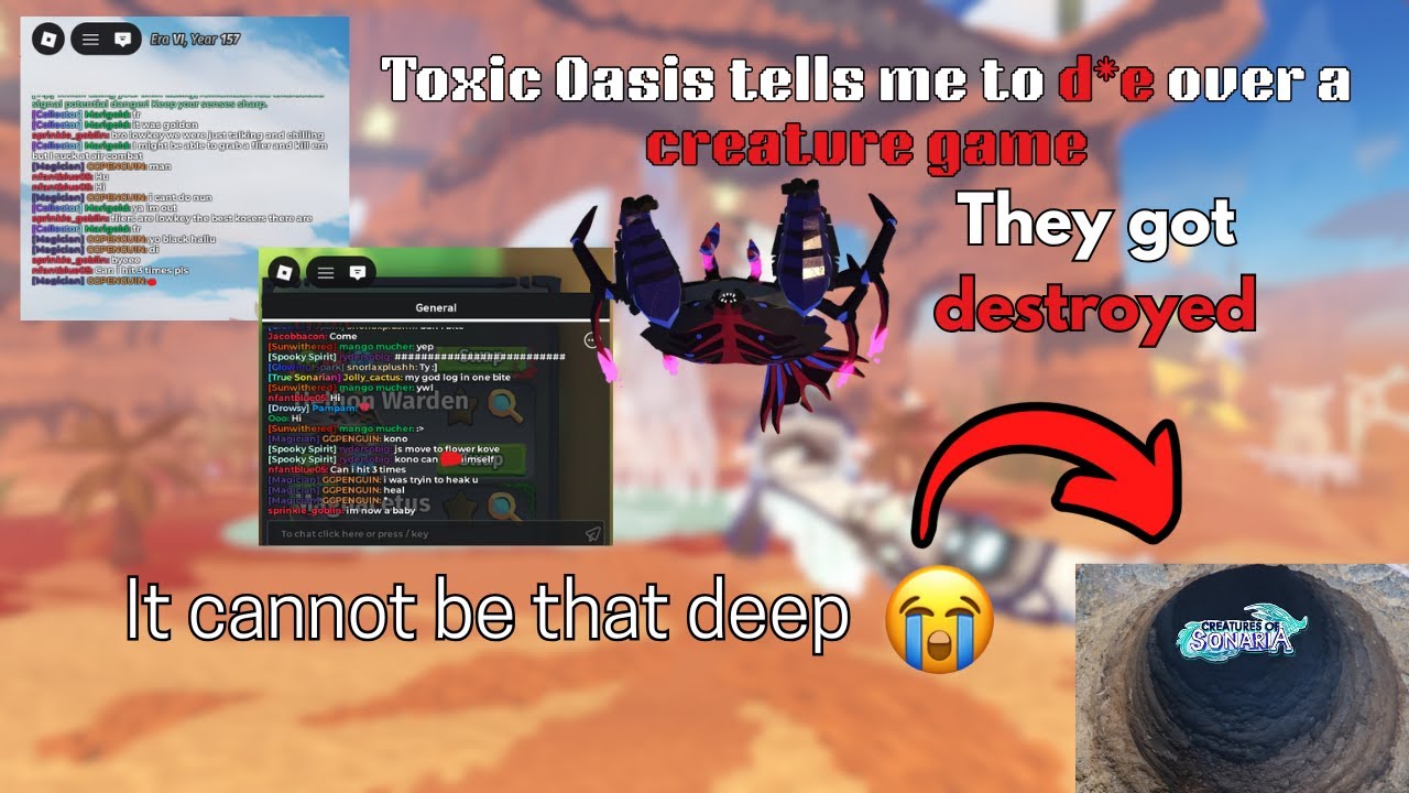 Toxic Oasis gets sliced and diced by a One Man Army!! || Creatures of Sonaria || KOSing |