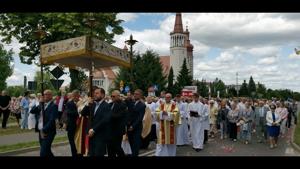 Msza święta z uroczystości Bożego Ciała i procesja eucharystyczna w Świebodzinie (19.06.2025)
