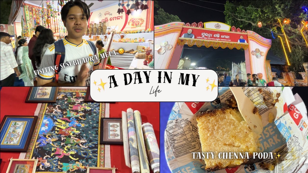 My Mela Day!✨ Enjoying Subhadra Mela & Tasty Chhena Poda”