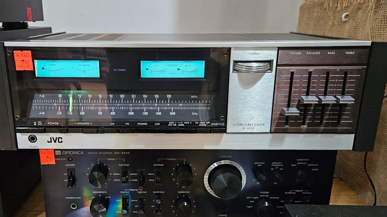 JVC JR-S200 Стерео Ресивер Japan. Магазин Vintage Tech.