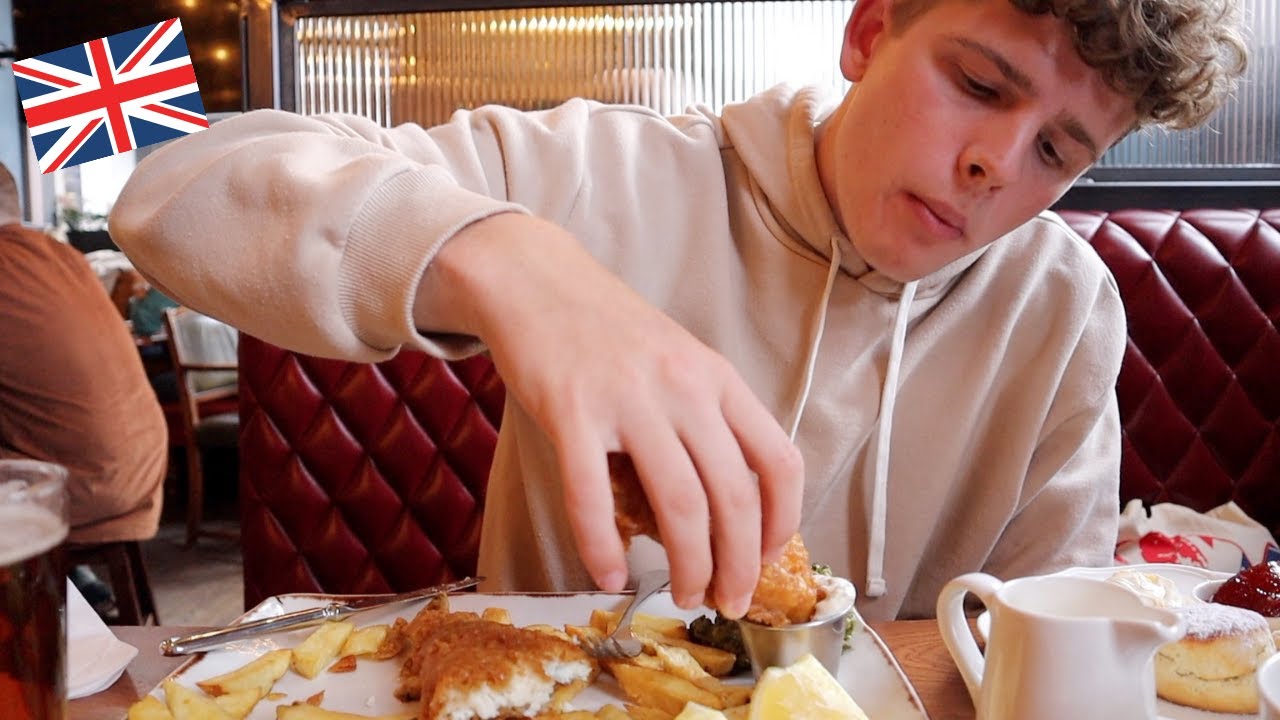 Going across the WORLD to eat English food for the whole day!