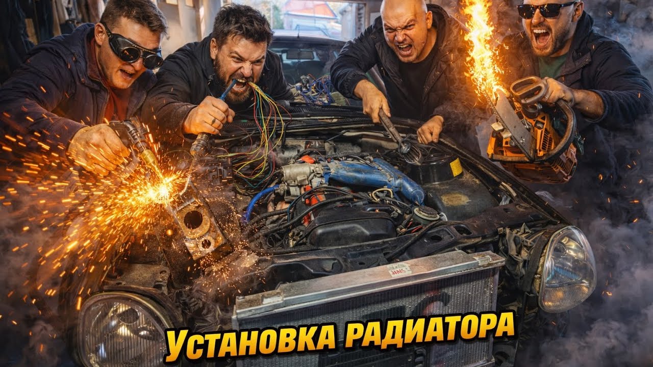 Свап 1jz ge vvti в ford scorpio 2 (изготовление кронштейна подушки АКПП и установка радиатора)