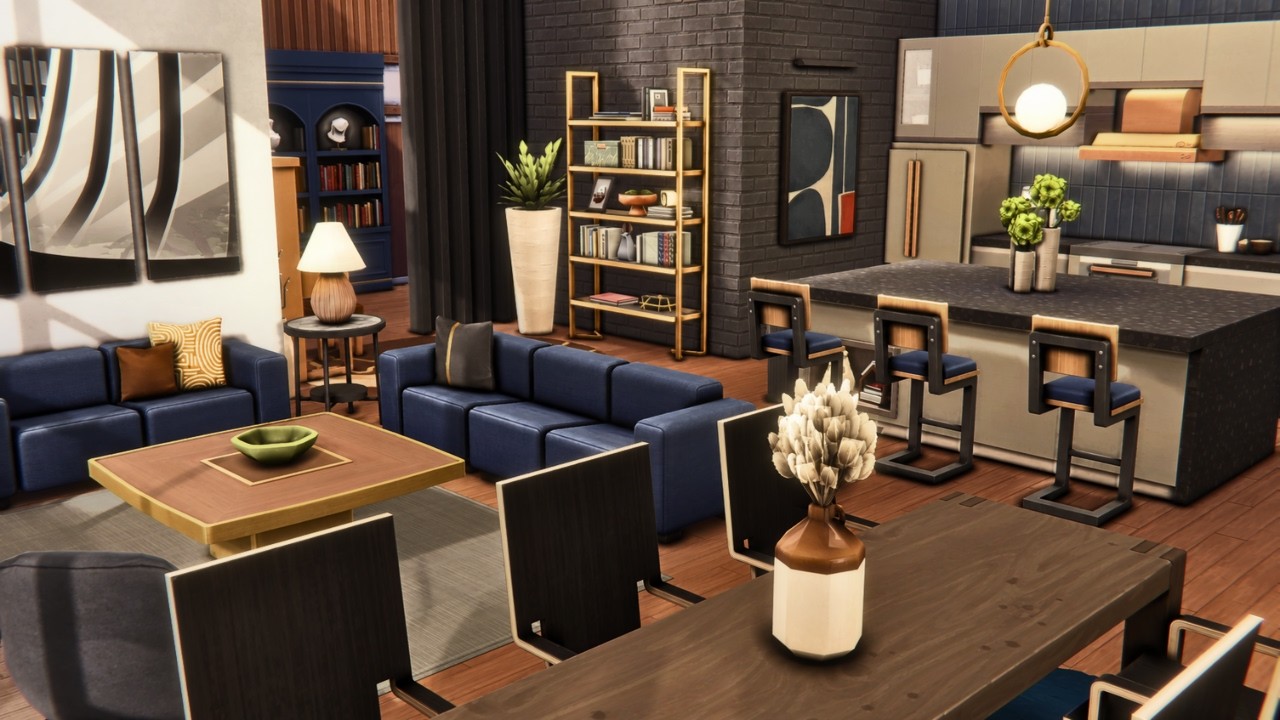 Modern Apartment 🏙️ The Sims 4 Speed Build | No CC