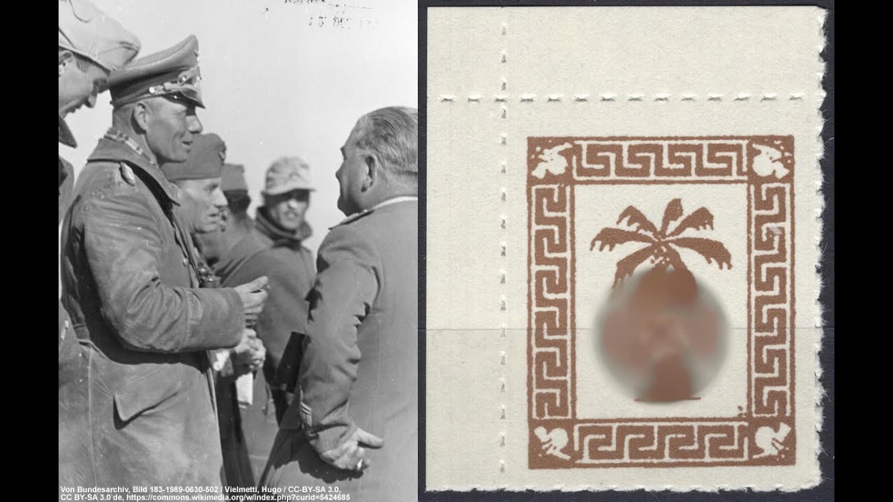 Briefmarken Fälschung Tunis Feldpost Zulassungsmarke MiNr.: 5