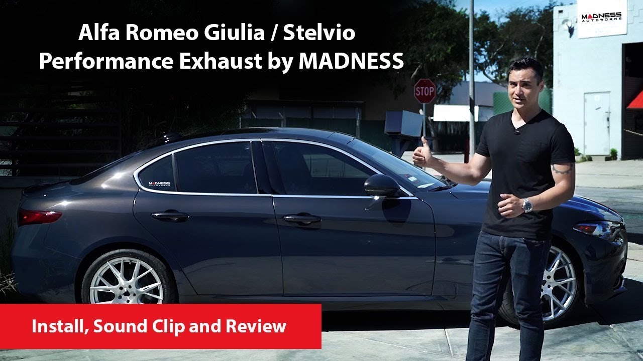 Install, Sound Clip + Review: Alfa Romeo Giulia / Stelvio Performance Exhaust by MADNESS