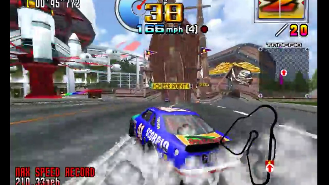 Advanced Course, Normal Car - Daytona USA 2: Power Edition (60 fps)