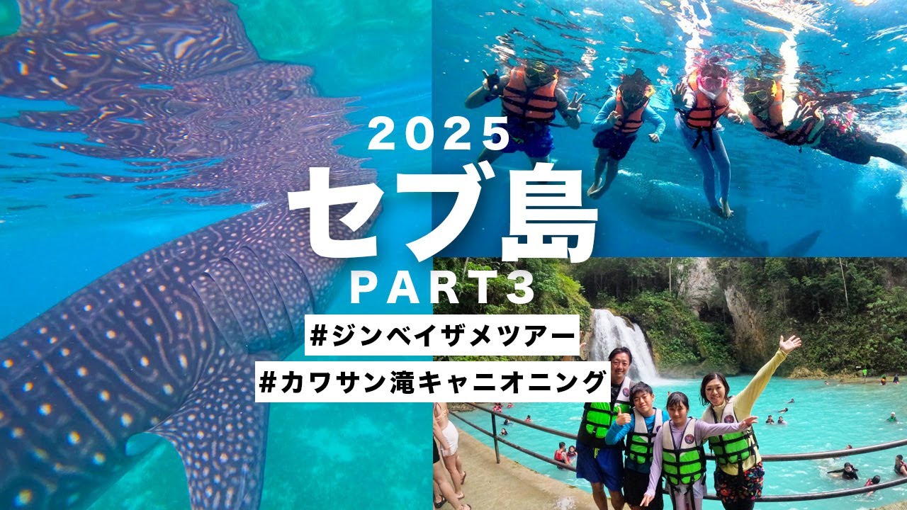フィリピン・セブ島でジンベイザメツアーとカワサン滝キャニオニング行ってきた