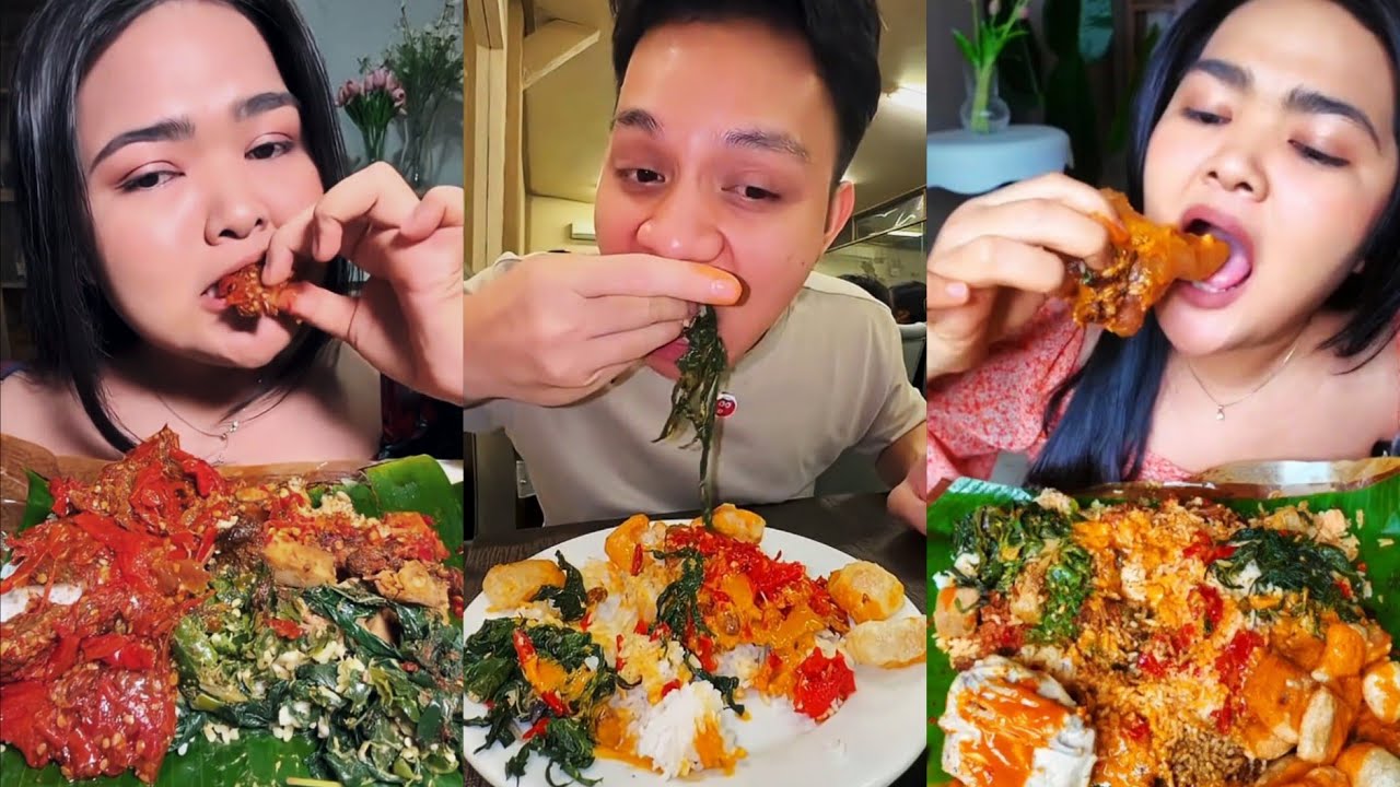 THE BEST OF NASI PADANG INDONESIAN FOOD MUKBANG COMPILATION 💯 DELICIOUS BIG BITES SATISFYING ASMR