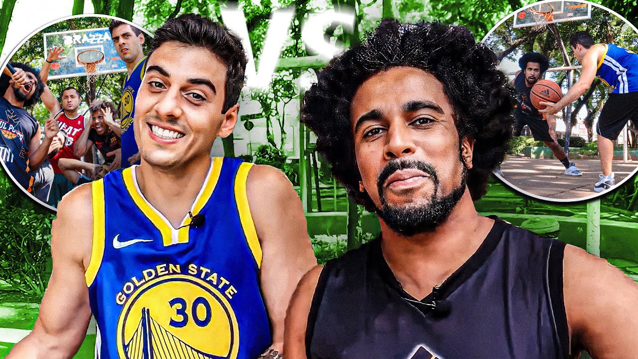 O X1 ENTRE FABIO BRAZZA & DPC PEGOU FOGO!!! (No Basquete e na Batalha de Rima)