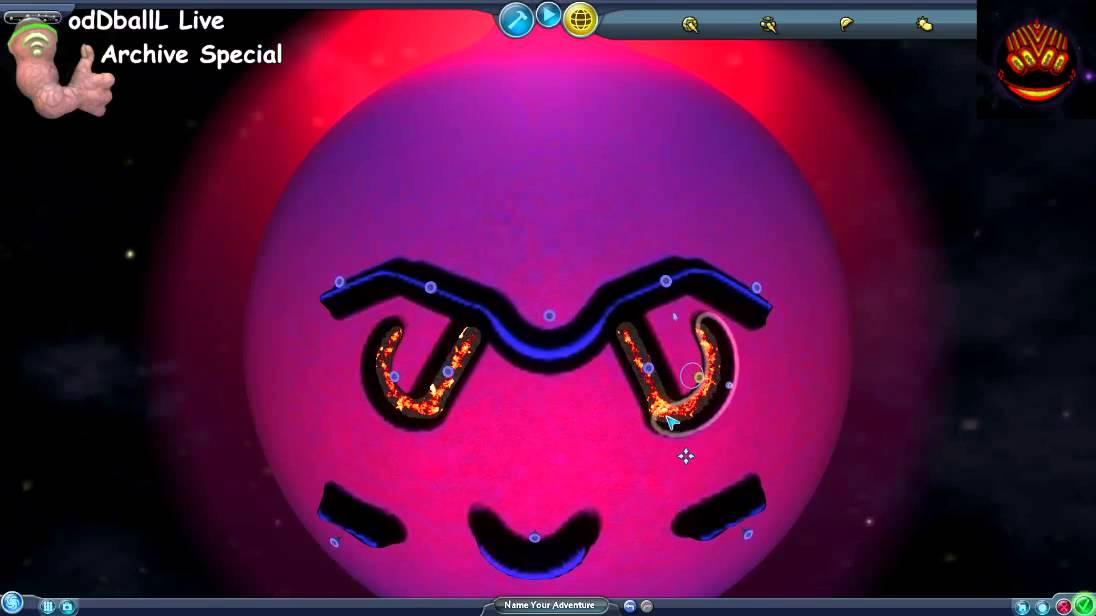 Spore Galactic Adventures ~ GA Planet Carving Part 1~ Live Archive Special