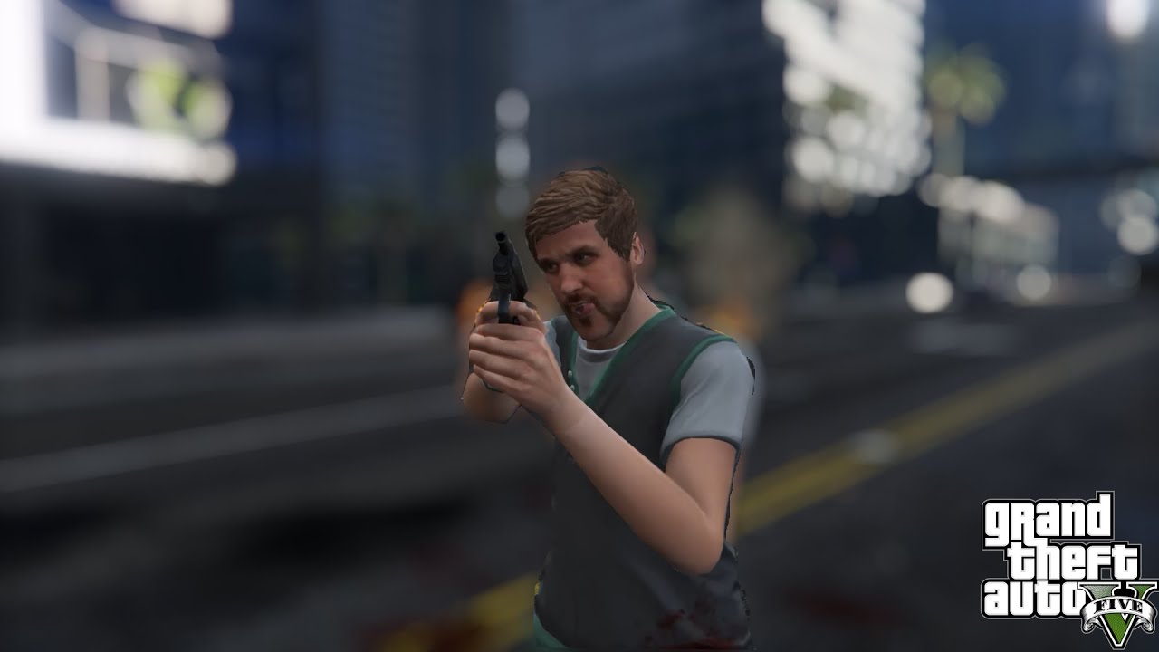 Shooting with the police using a pistol with explosive cartridges in GTA 5!!! 5/Clips of GTA 5